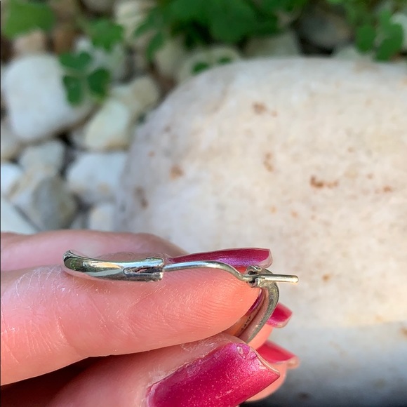 Sterling Silver Hoop Earrings - Picture 10 of 14